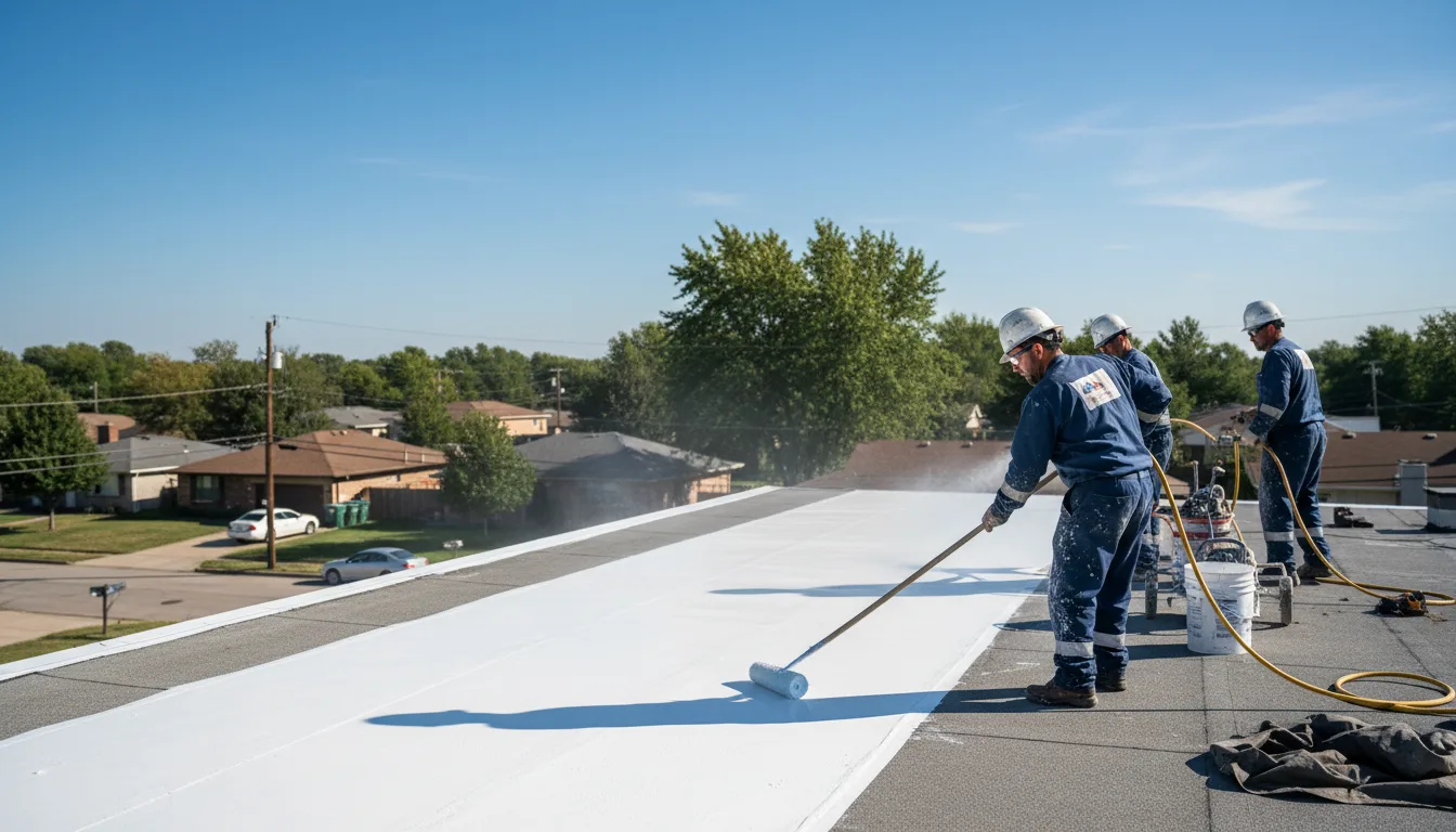 Commercial roof coating in Mckinney, TX near me